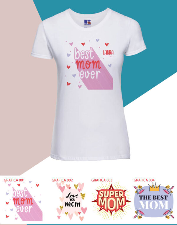 T-shirt Festa della Mamma con varie grafiche - Mondesign